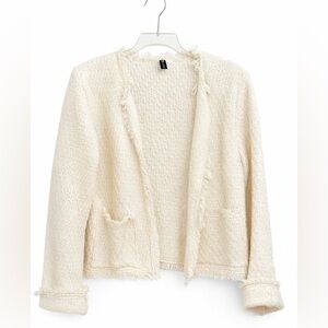 Divided Cream Textured Cardigan